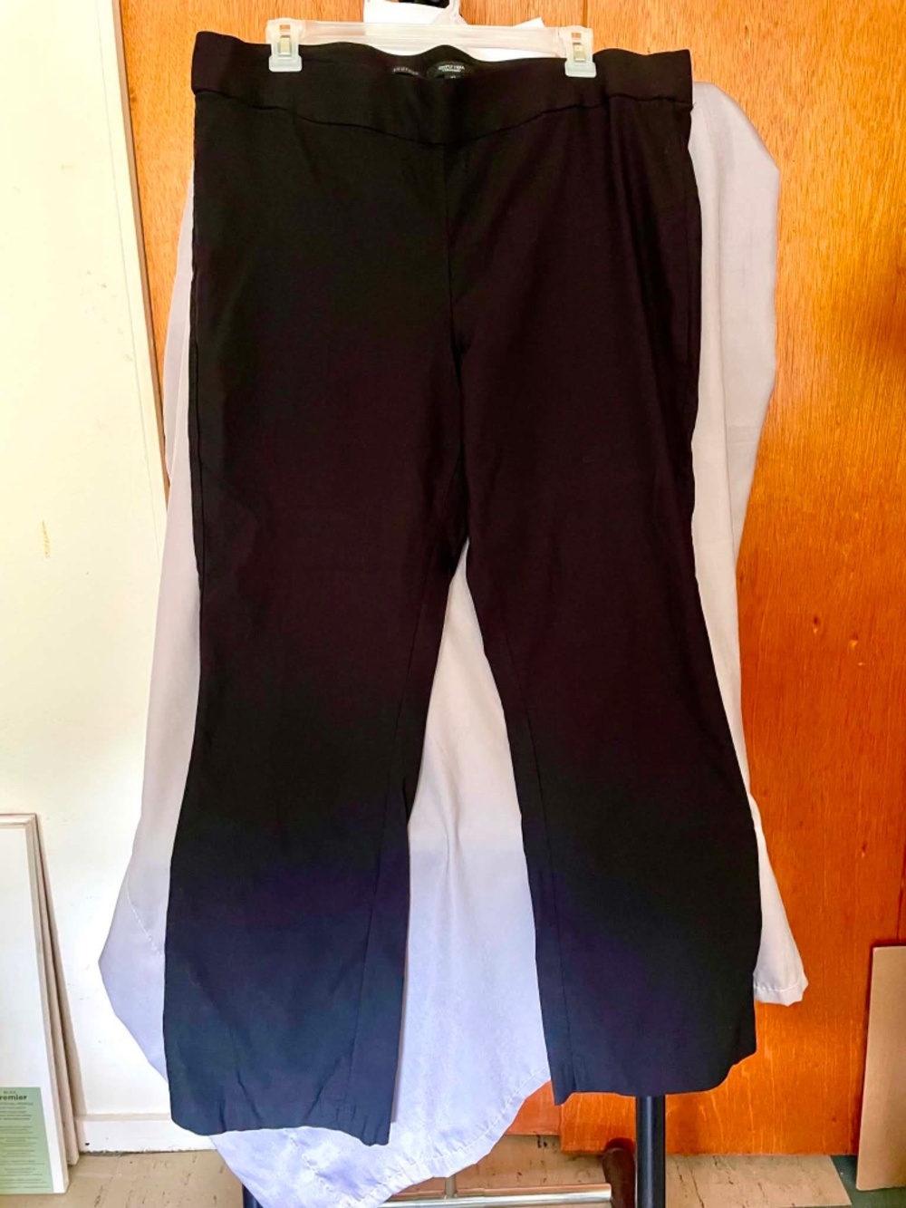 Simply Vera Vera Wang Women's Bootcut Pants XL Black Stretch NWOT